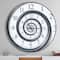Designart Time Spiral Analog Wall Modern Wall Clock